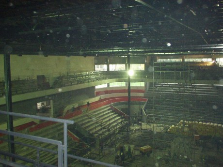 Montážní práce zimní stadion Pardubice